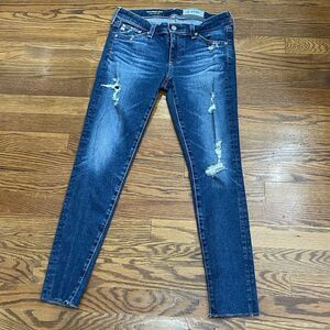 AG Adriano Gildschmied The Legging Ankle Destroyed Super Skinny Ankle Jeans